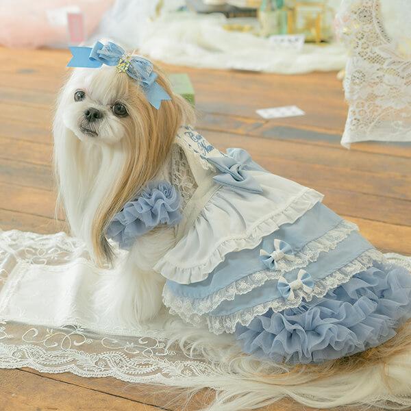 CanNana 犬 スカート おむつカバー コーデアイテム 丈調整 不思議の国