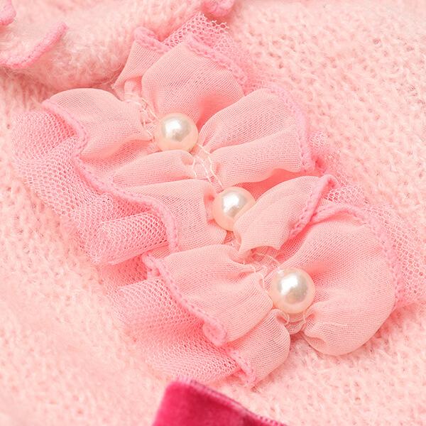 犬 犬服 秋冬服 ドックウェア ワンピース ニット かわいい フリフリ 小型犬 ブランド きゃんナナ 1196 | CanNana | 12