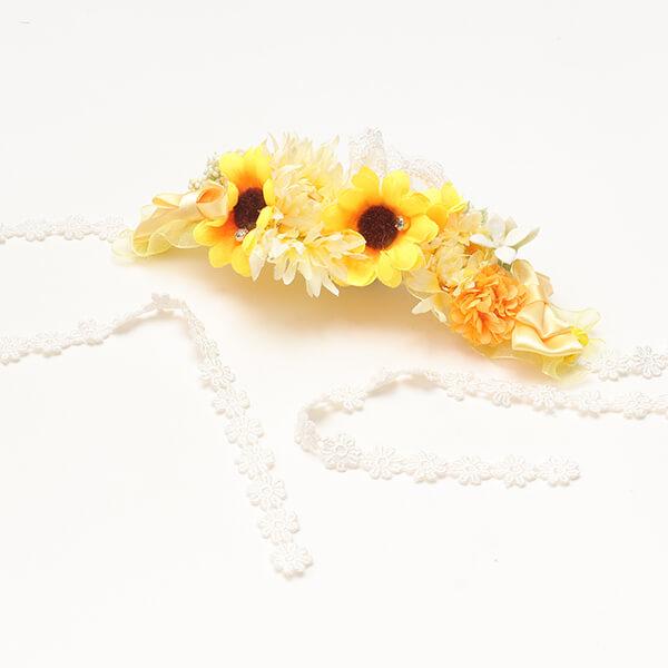 CanNana ヘッドドレス アクセサリー ひまわり 夏 ブランド セレブ 小型