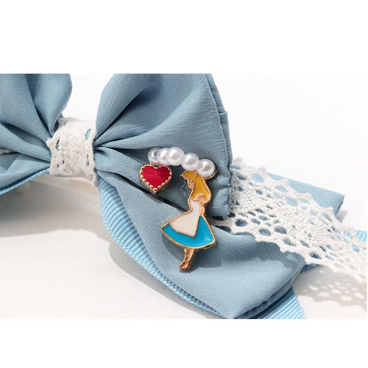 犬 アクセサリー アリス 水色 ブルー バレッタ アクセ ワンタッチ リボン 可愛い ワンタッチ 簡単 きゃんナナ ブランド 04 Lb2 きゃんナナオンラインショップ 通販 Yahoo ショッピング