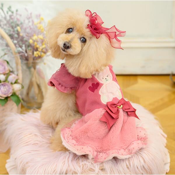 CanNana 犬 アクセサリー リボン バレッタ プレゼント ギフト きゃん