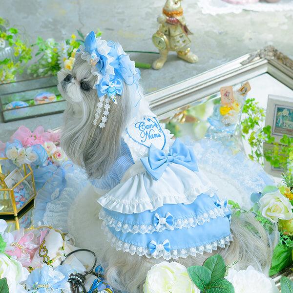 CanNana リボン バレッタ アクセサリー アリス 不思議の国のアリス