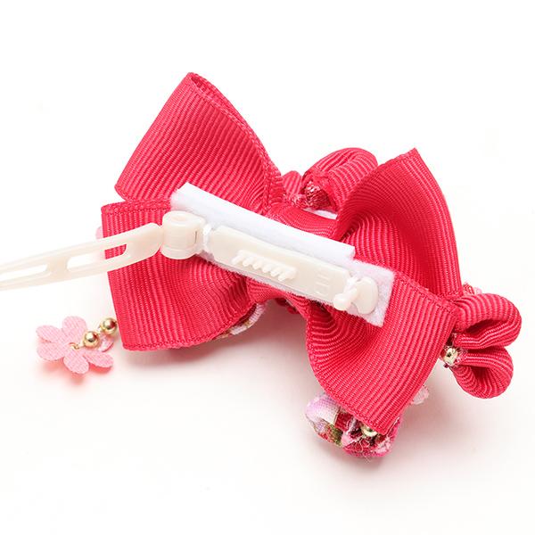 CanNana 犬 バレッタ アクセサリー リボン アクセ 秋冬 正月 つまみ