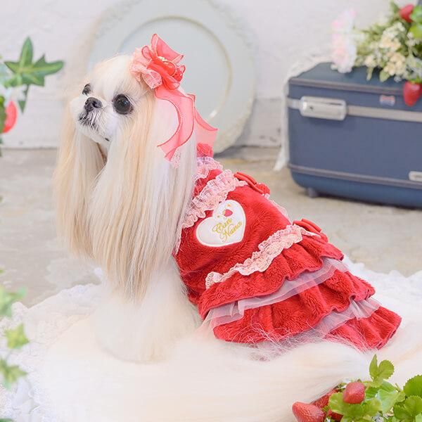 CanNana 犬 バレッタ アクセサリー リボン アクセ 秋冬 ギフト