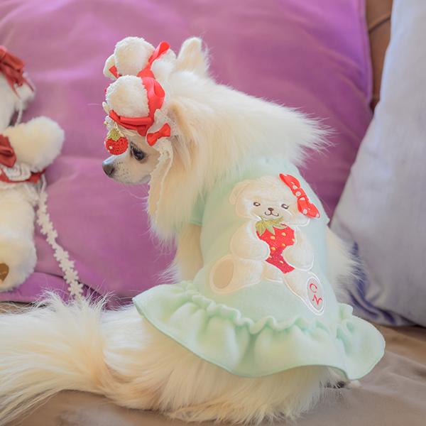 CanNana 犬 バレッタ アクセサリー リボン アクセ 秋冬 ギフト