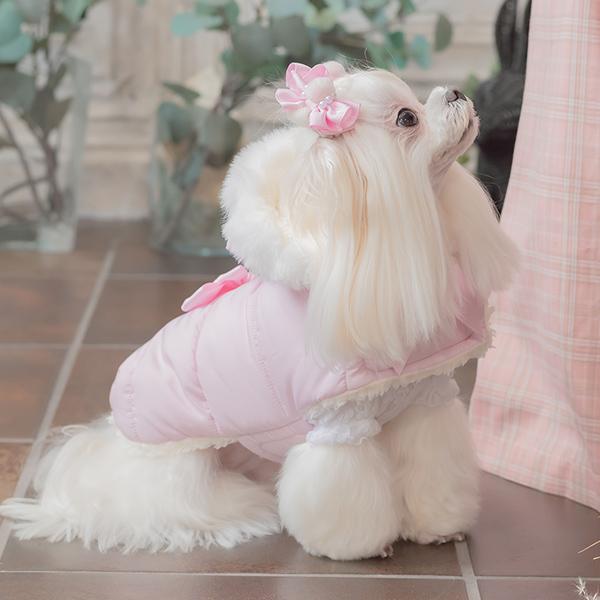 犬服 きゃんナナ　和ロリ　バレッタフルセット　Mサイズ CanNana 犬 アクセサリー リボン バレッタ プレゼント ギフト きゃん