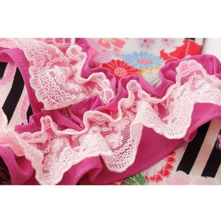 CanNana 犬 服 犬服 小型犬 夏 和ロリワンピース 和柄 ストライプ