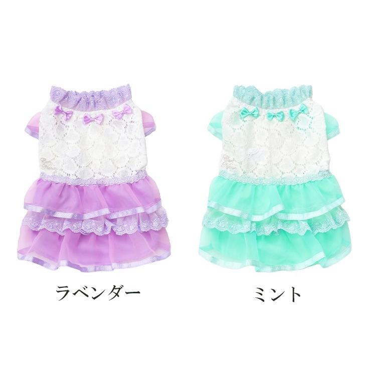 犬 服 犬服 ワンピース 春夏 ハートレース エレガント ビビットカラー 犬の服 小型犬ドッグウェア ブランド セレブ | CanNana | 17