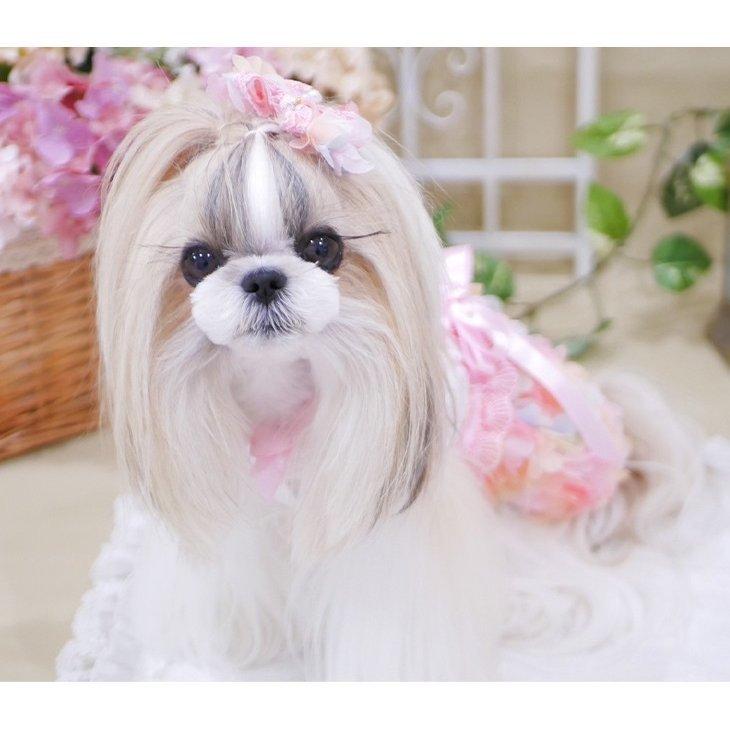 CanNana 犬 服 犬服 春夏 マーメイドキャミワンピース カラフル キャミ