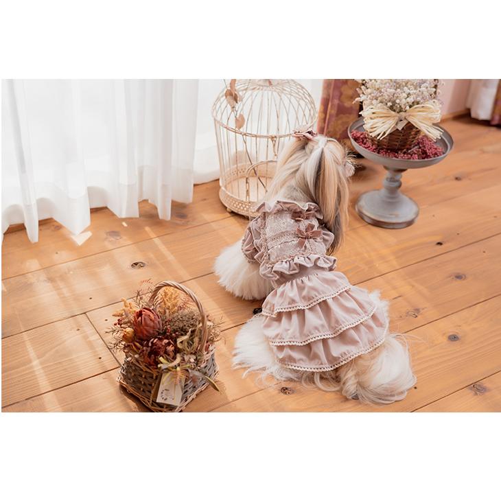 ♥︎︎らな様専用♥︎︎ ハンドメイド 犬服 アンティークフラワー