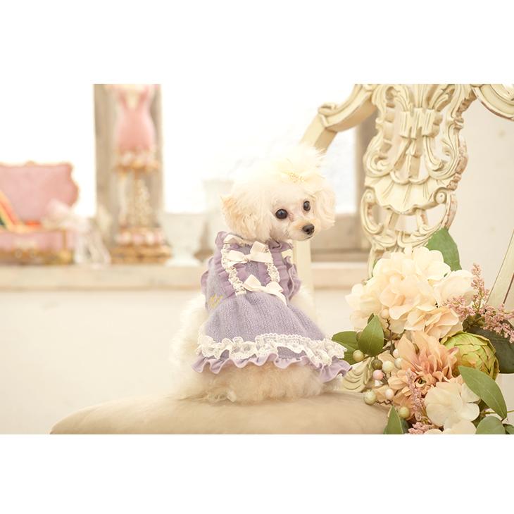 CanNana 犬 服 犬服 ワンピース リボン ニット フリル 犬の服 新作
