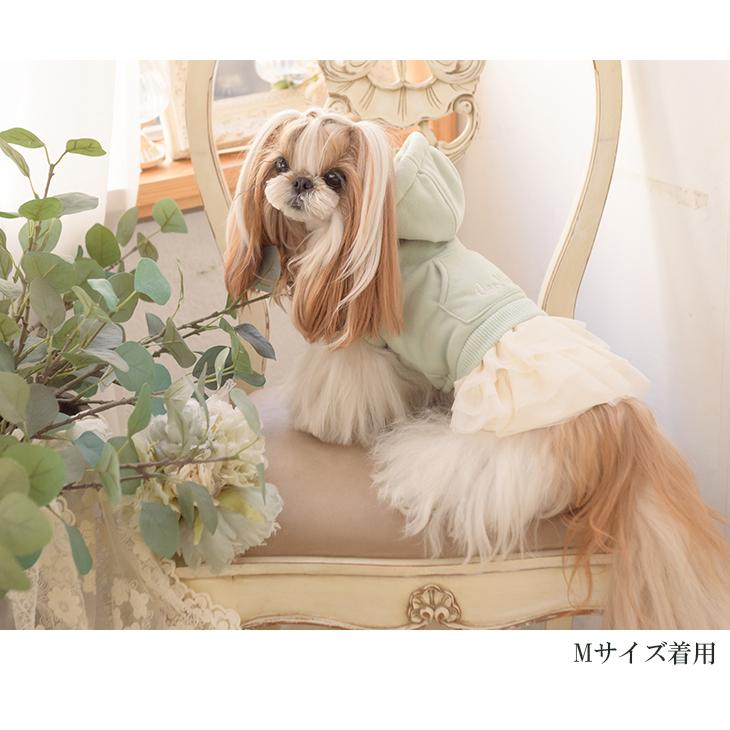 CanNana 犬 服 犬服 ワンピース パーカー チュール フリル シンプル