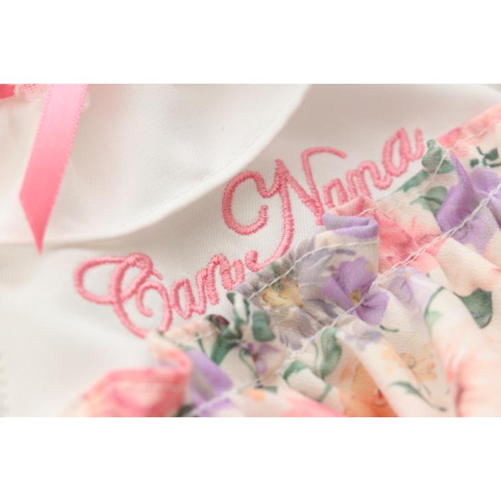 きゃんナナ ガーリー ワンピース 花柄3段フリルワンピース CanNana 犬 服 犬服 ワンピース 春夏 花柄3段フリルワンピース