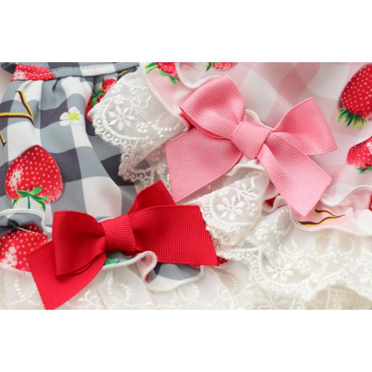 CanNana 犬 服 犬服 春夏 いちごプリンセスワンピース ワンピース