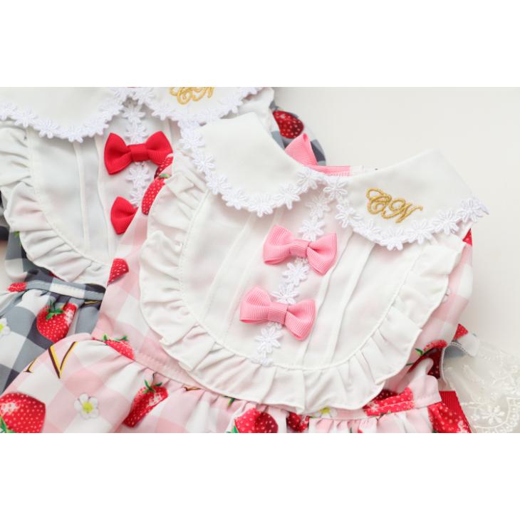 CanNana 犬 服 犬服 春夏 いちごプリンセスワンピース ワンピース