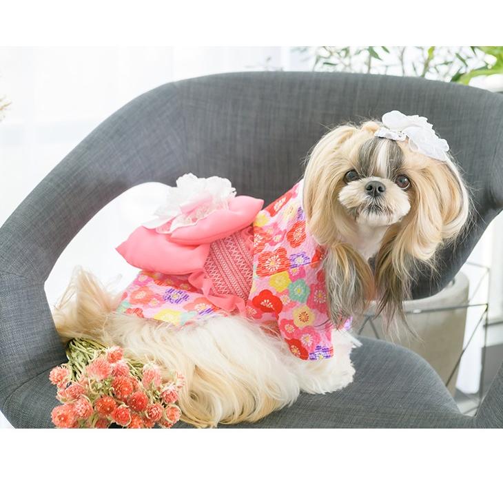 犬 犬用 夏 ふんわり帯の映えるゆかたゆかた 浴衣 パステル 花柄