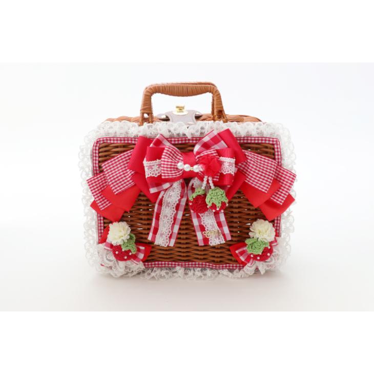 CanNana 犬 服 犬 春夏 カゴ いちご バスケット インテリア 撮影グッズ