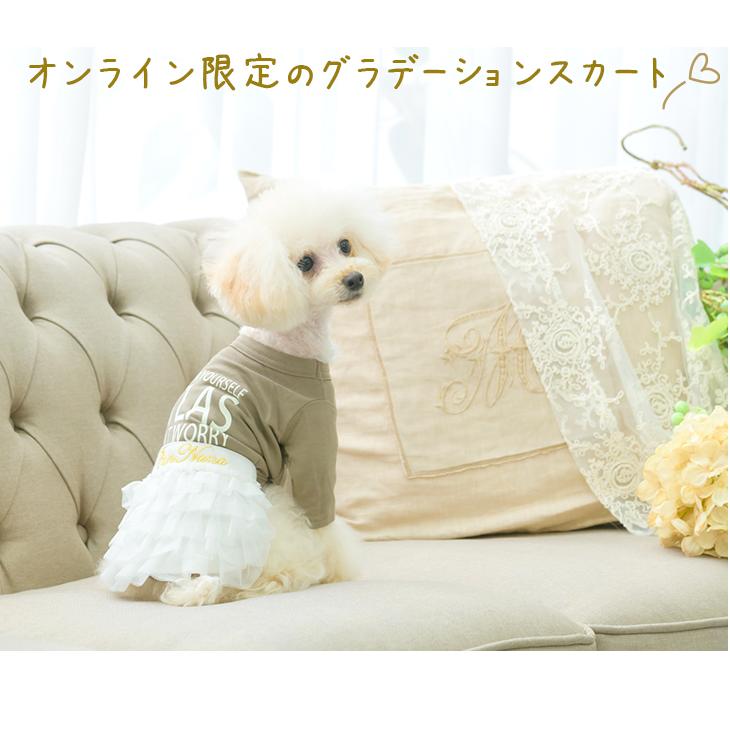 犬服 犬の服 WEB限定商品 グラデーションスカート フリフリ