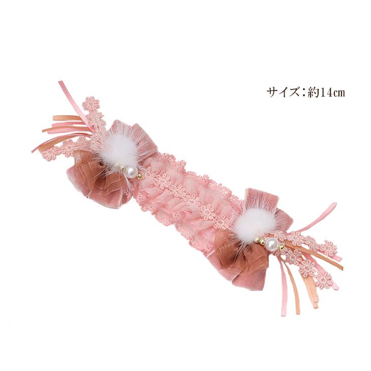 犬 アクセサリー ヘッドドレス アンティーク バレッタ きゃんナナ