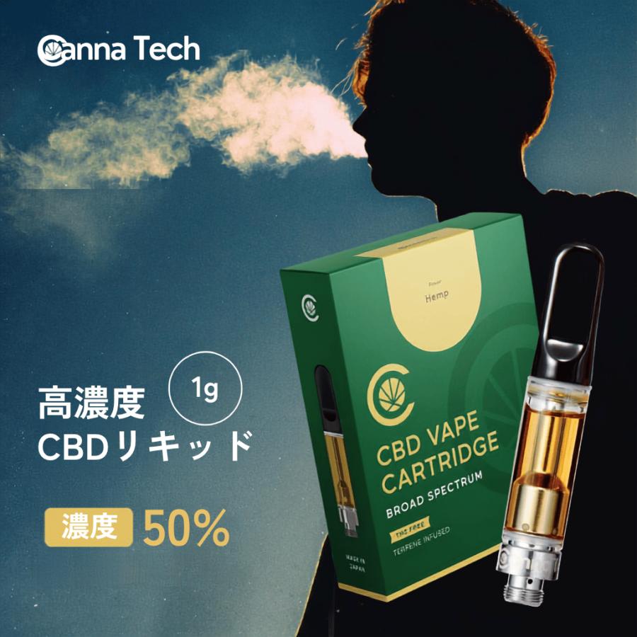 CBD 高濃度 リキッド カートリッジ 50％ CBD 配合 CannaTech  510型 国産 日本製 ブロードスペクトラム ベイプ cbd カートリッジ 爆買 お中元 | CannaTech