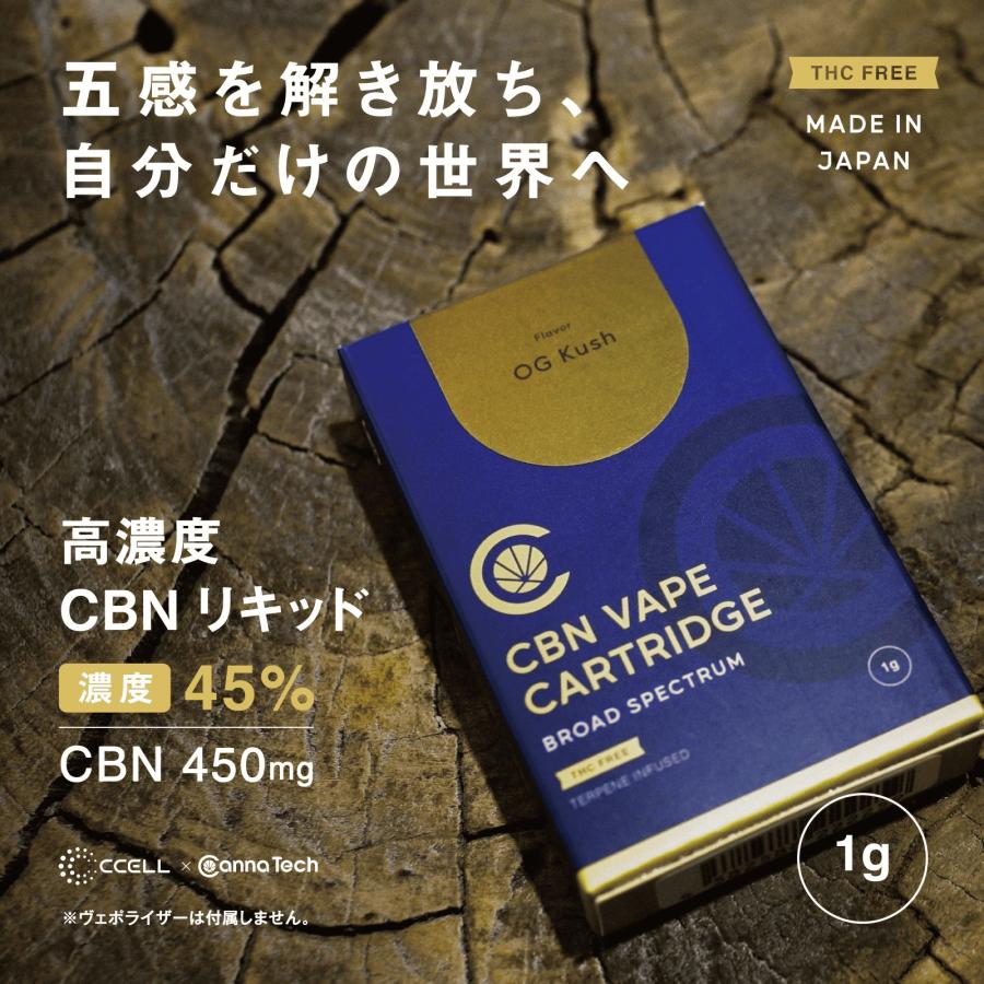 CannaTech（キャナテック） CBN 高濃度 リキッド 45% カートリッジ 1g