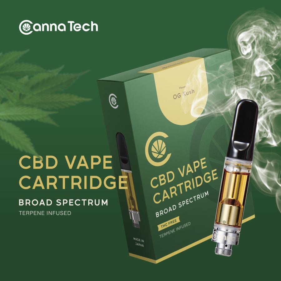 CBD 87%リキッド カートリッジ 1g×3本セット 【組み合わせ自由】 CBD 870mg CannaTech PREMIUM 510型 国産 日本製 ブロードスペクトラム ベイプ | CannaTech | 02