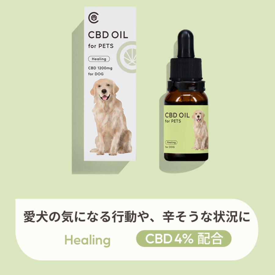 CBDオイル ペット用 30ml 4% 大型犬用 CBD 1200mg 【ラボテスト結果付】CBD OIL for Pets Healing cbdオイル ペット用 サプリ CBD オイル 犬 THC フリー｜cannatech｜06