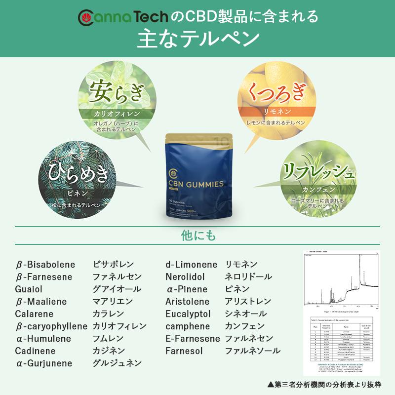 CBN グミ 10粒 CBN500mg CBN 50mg /粒 『 CBN 増量！』 CBN ブロードスペクトラム 特許製法 高濃度 リニューアル CannaTech 日本製 爆買 | CannaTech | 09