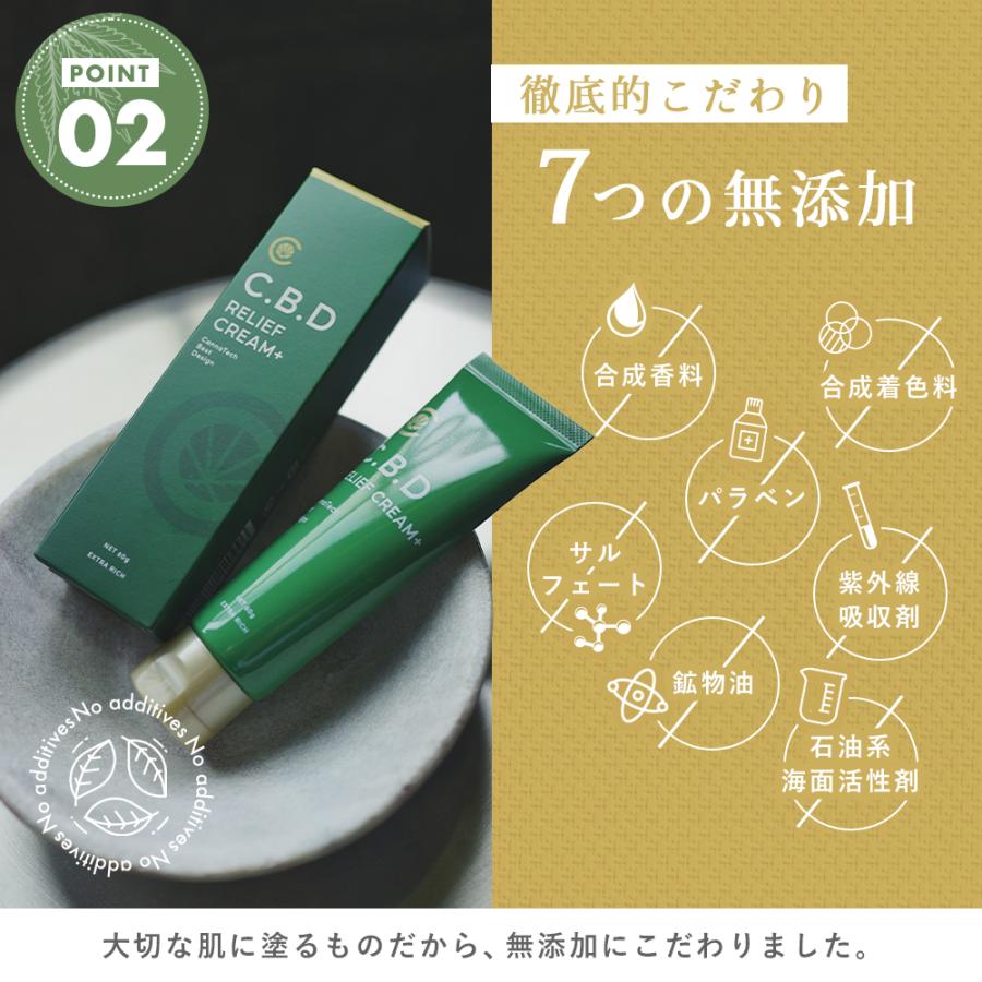 CBD バーム クリーム Relief Cream 60g CBD 2,000mg ペインクリーム 塗るタイプ 固さが気になるところに ブロードスペクトラム | CannaTech | 06