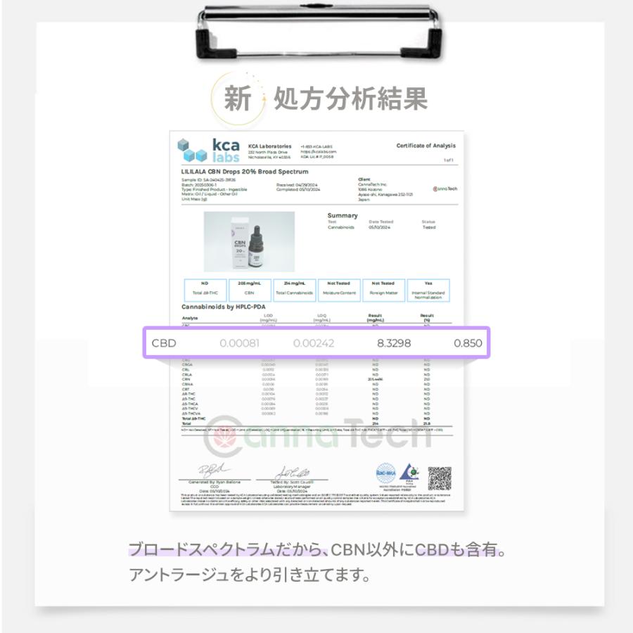 CBN オイル 20% CBN 2000mg ブロードスペクトラム CBN 高濃度 LILILALA 内容量 10g 日本製 CBD ドロップ CannaTech 爆買 | CannaTech | 08