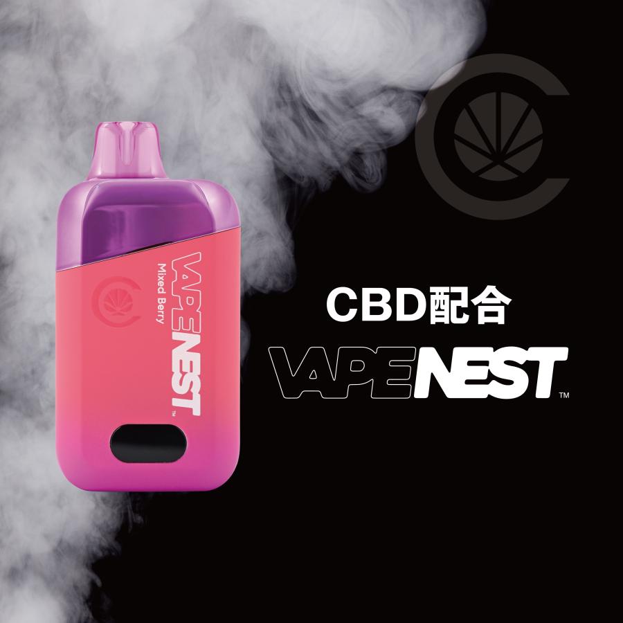 《新発売》 VAPE NEST CBD配合 電子タバコ ベイプ ポケットシーシャ 大容量15ml 10000パフ ニコチン0 タール0 THCフリー 残量表示 CBD 日本製造 超PayPay祭 | CannaTech | 02