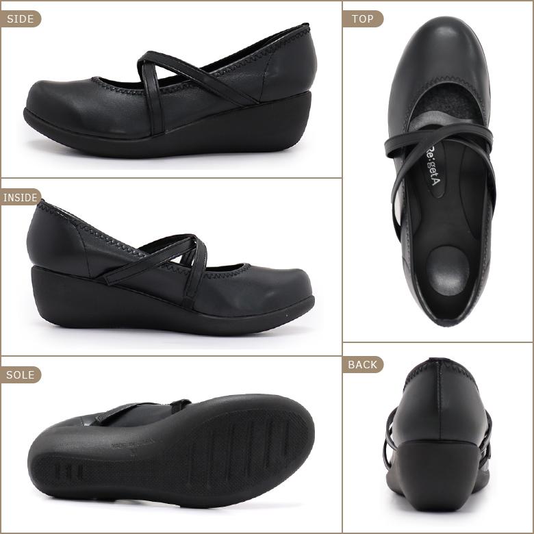 Re:getA リゲッタ パンプス レディース 靴 R-35 クロス Re:getA リゲッタ パンプス レディース 靴 R-35 クロス