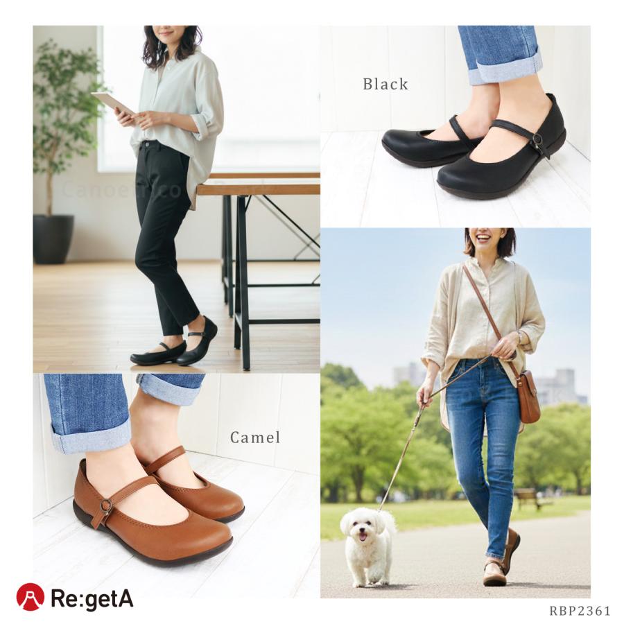 Re:getA（リゲッタ） シューズ レディース 別注 RBP2361 靴 フラット