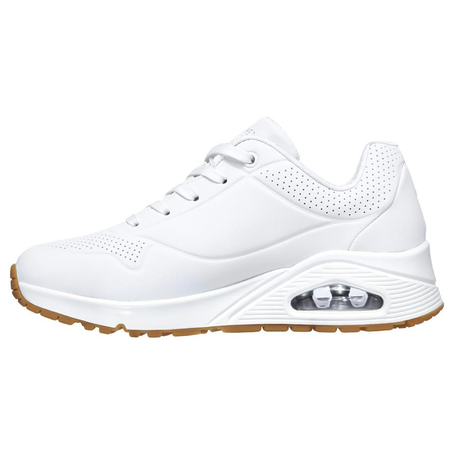 スケッチャーズ 73690w-wht レディース スニーカー SKECHERS くつ 靴 シューズ ワイドフィット wide 幅広 air エアー uno ウノ｜canoe-trico｜05