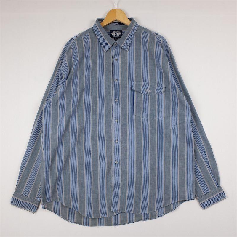 90s Levi's DOCKERS ドッカーズ リネンシャツ 長袖シャツ XL Levi's - 90s ドッカーズ リーバイス チェック 長袖 シャツ