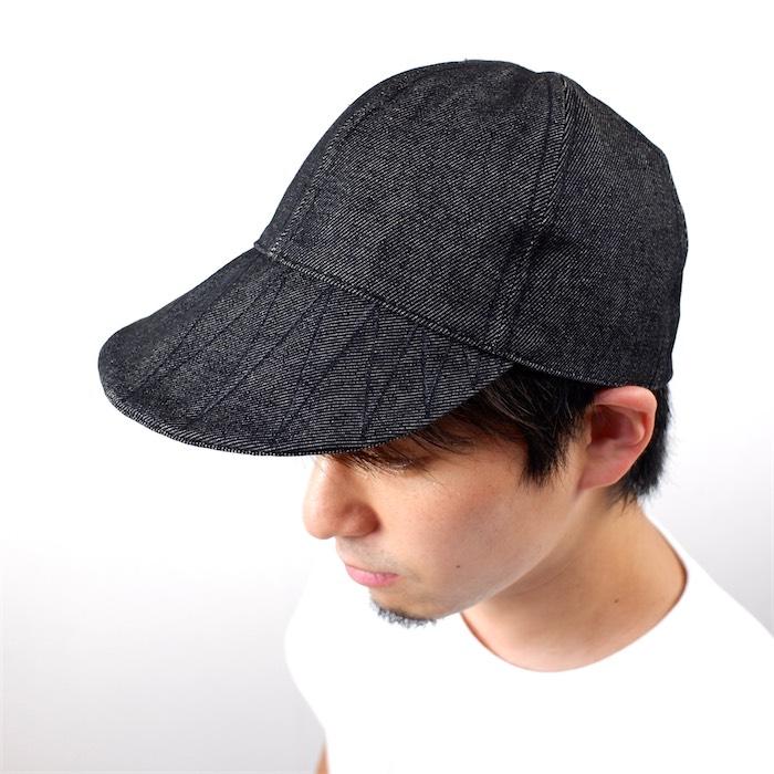☆新品未使用☆　制帽　ブルー系 新品未使用品 6パネル デニムキャップ メンズLサイズ相当 内周約59cm