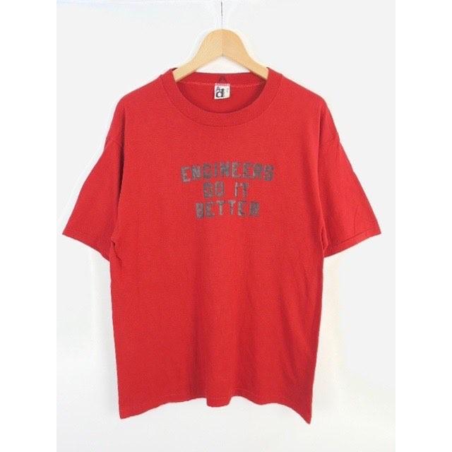 ポッキリsale 古着 大きいサイズ 80 S Usa製 ヴィンテージ Downerwear ダウナーウエア 半袖tシャツ プリントtシャツ レッド系 メンズ Us Lサイズ Hs 6267 Hs 6267 古着屋canopus 通販 Yahoo ショッピング