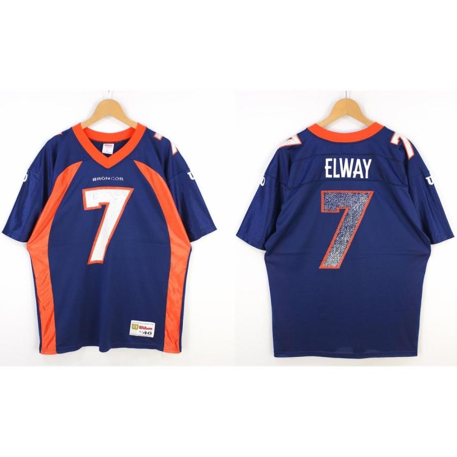 古着 大きいサイズ ウィルソン Wilson Nfl フットボールシャツ ブロンコス ゲームシャツ ユニフォーム メンズ Us Lサイズ ネイビー系 Hs 76 Hs 76 古着屋canopus 通販 Yahoo ショッピング