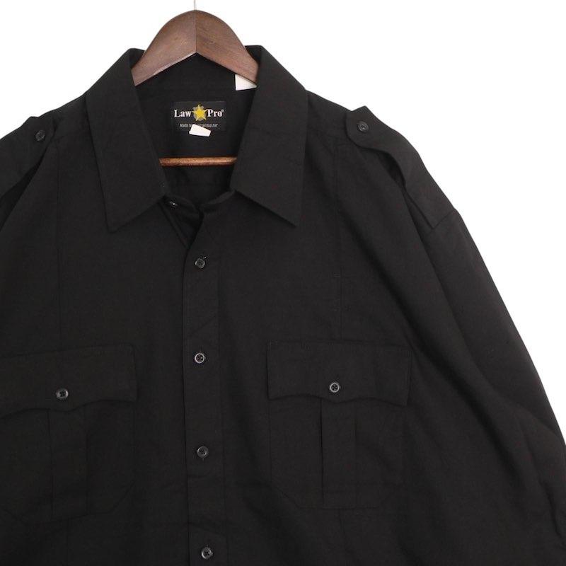Law Pro 長袖セキュリティワークシャツ メンズUS-3XL ブラック hsc