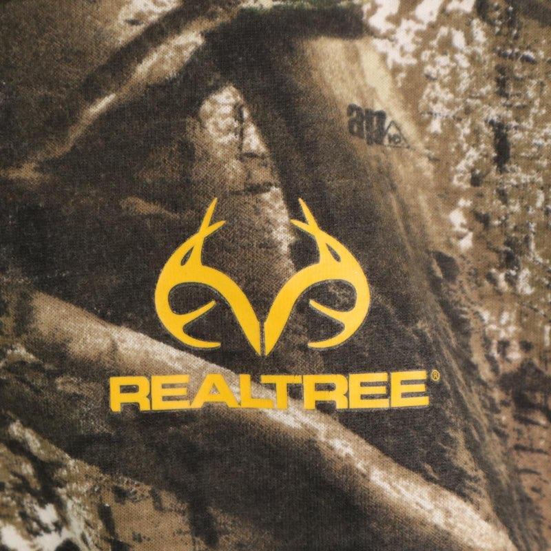 REALTREE リアルツリーカモ柄 クルーネックロングスリーブTシャツ 