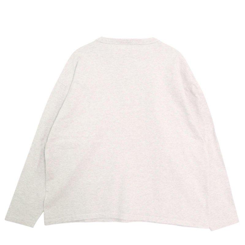 90's USA製 COTTON DELUXE ヘンリーネック ロングスリーブTシャツ 胸