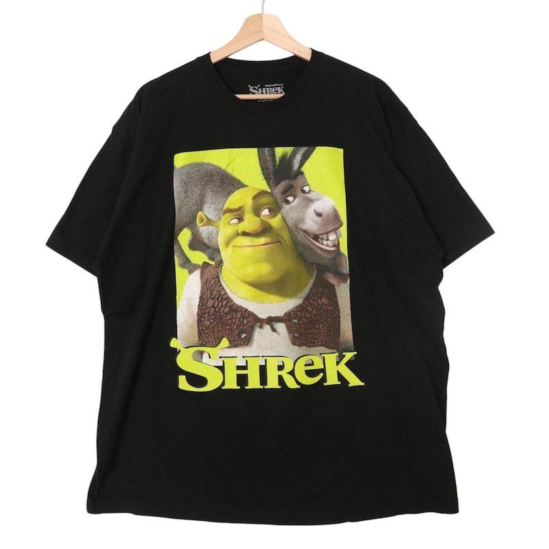 SHREK シュレック クルーネック半袖プリントTシャツ メンズUS-2XL 