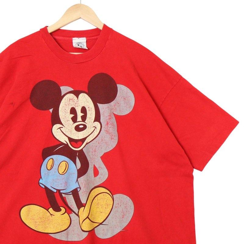 90's MICKEY&CO. 半袖プリントTシャツ メンズUS-3XL相当 レッド