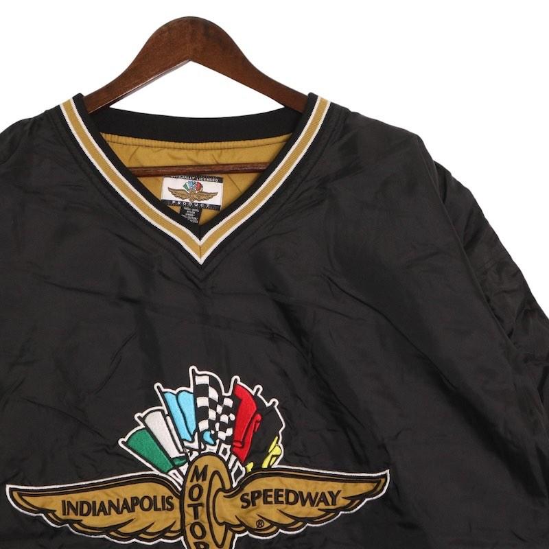 INDIANAPOLIS MOTOR SPEEDWAY 長袖ナイロンピステ 古着 メンズUS-3XL 