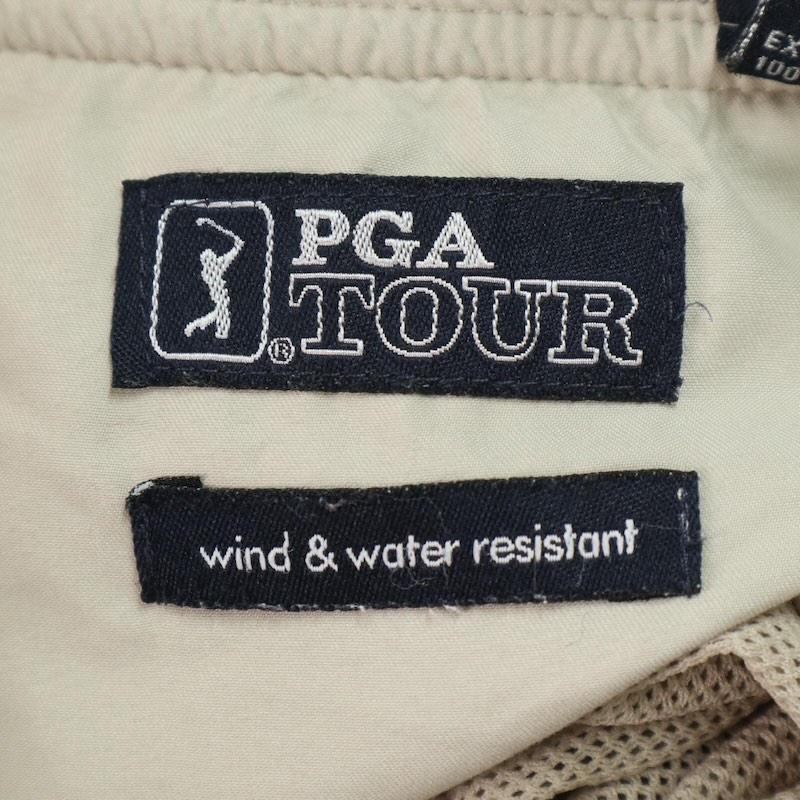 PGA TOUR 長袖Vネックピステ 2way 袖ジップ切替ベスト 古着 メンズUS