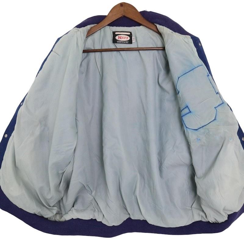 70's USA製 NEFF スタジアムジャケット スタジャン 古着 メンズUS-2XL