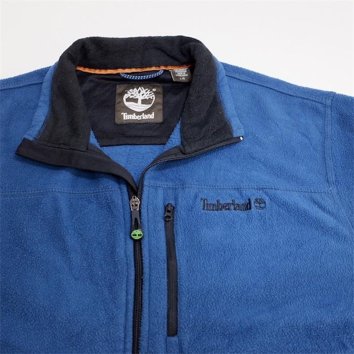 ティンバーランド　 ジップアップブルゾンジャケット　メンズL　ロゴ刺繍　防寒 ティンバーランド ジップアップブルゾンジャケット メンズL ロゴ刺繍 防寒