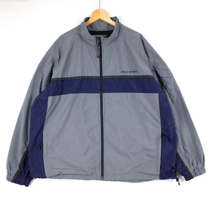 ポロスポーツ　ナイロンジャケット ＸＸＬ POLO SPORT Logo Nylon Jacket 灰 XXL ポロスポーツ ナイロン