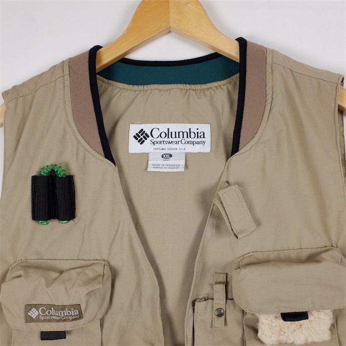 Columbia 90's PFG コロンビア ジップアップ フィッシングベスト Columbia 90's PFG コロンビア ジップアップ フィッシングベスト