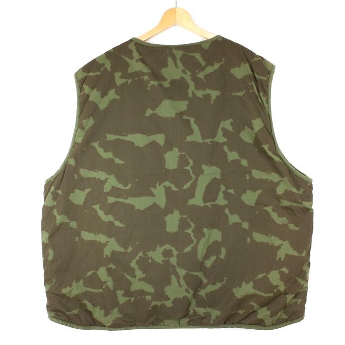 afb迷彩柄 ジップアップベスト M ROCAWEAR ロカウェア ジップアップ中綿ベスト メンズUS-3XLサイズ